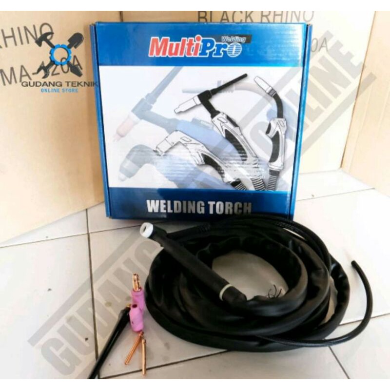 Multipro Tig Torch Wp 17V 4m / Stang Las Argon Manual Welding Torch Multipro 17v 4m murah