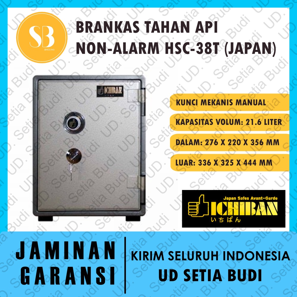 Brankas Ichiban Tahan Api Non-Alarm HSC-38T