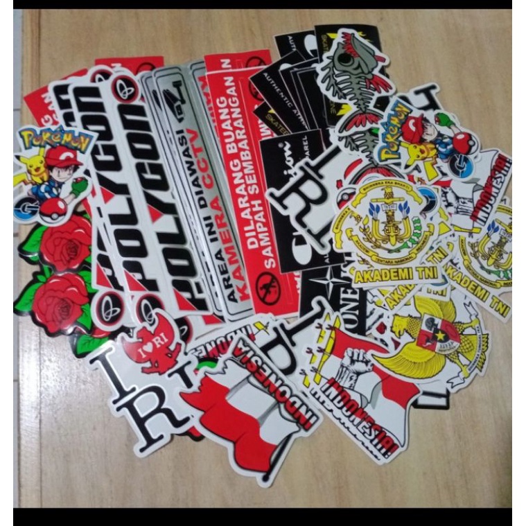 STIKER MOTOR ISI 100 PCS / STIKER