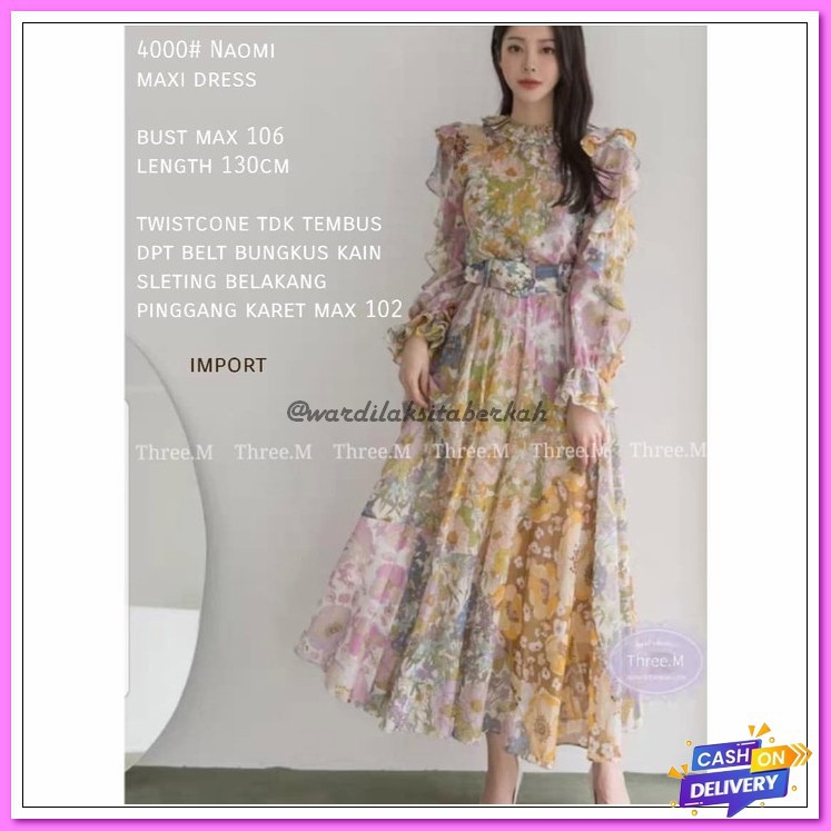 Yadas Korea Aldora Premium Set Dress/Tunik Sweater + Rok Tile Ela MK491 Naomi Maxi Dress Import Tm 4