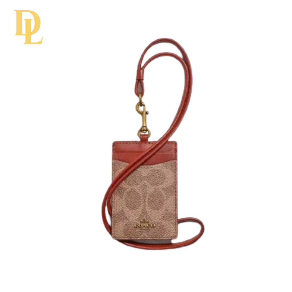 

Coach ID Lanyard In Signature Tan Rust
