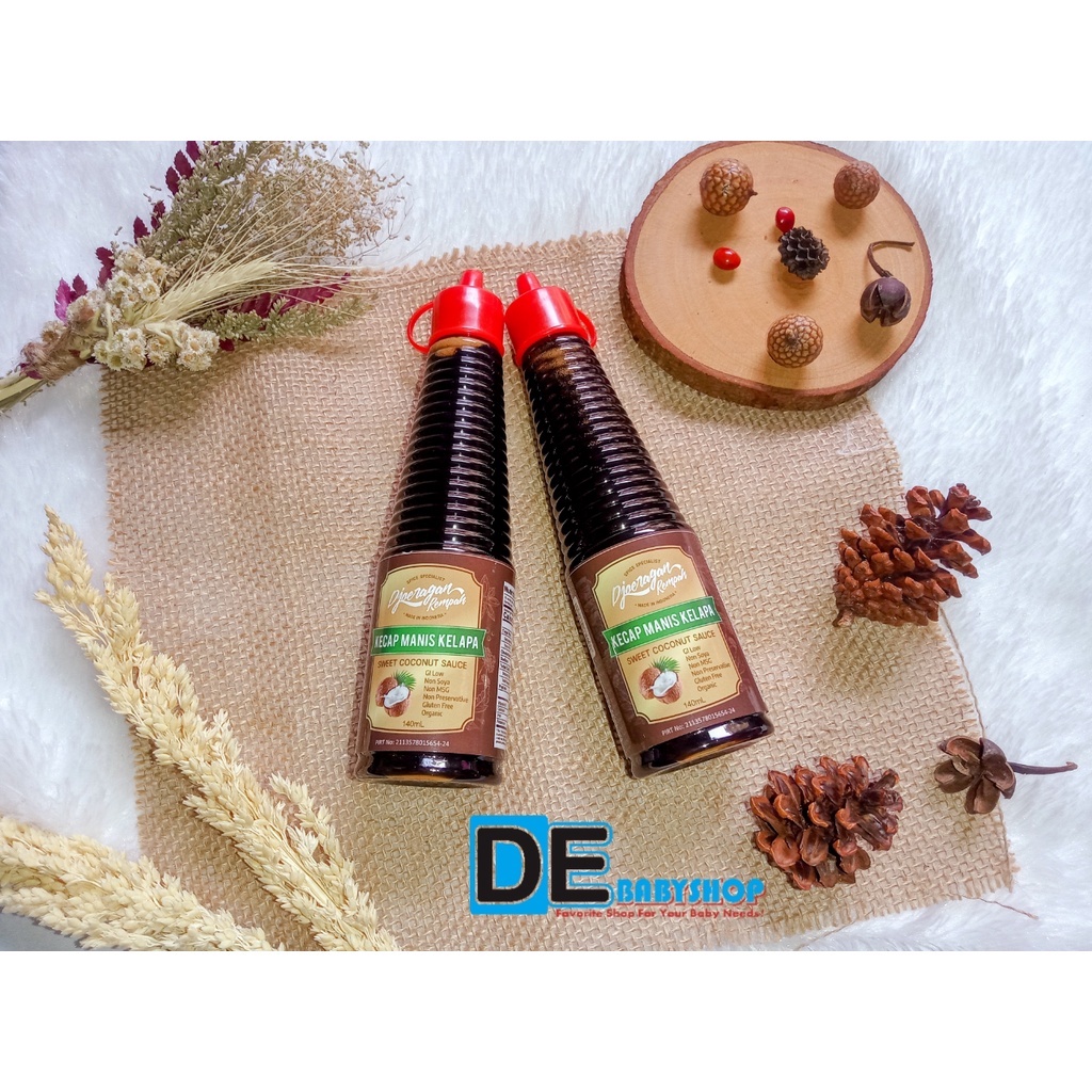 Djoeragan Rempah / Kecap Manis Kelapa - Kecap Asin Kelapa  - Kecap Organik 140ML