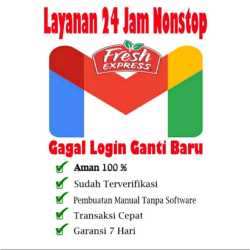 jual akun Gmail non PVA fresh murah bergaransi