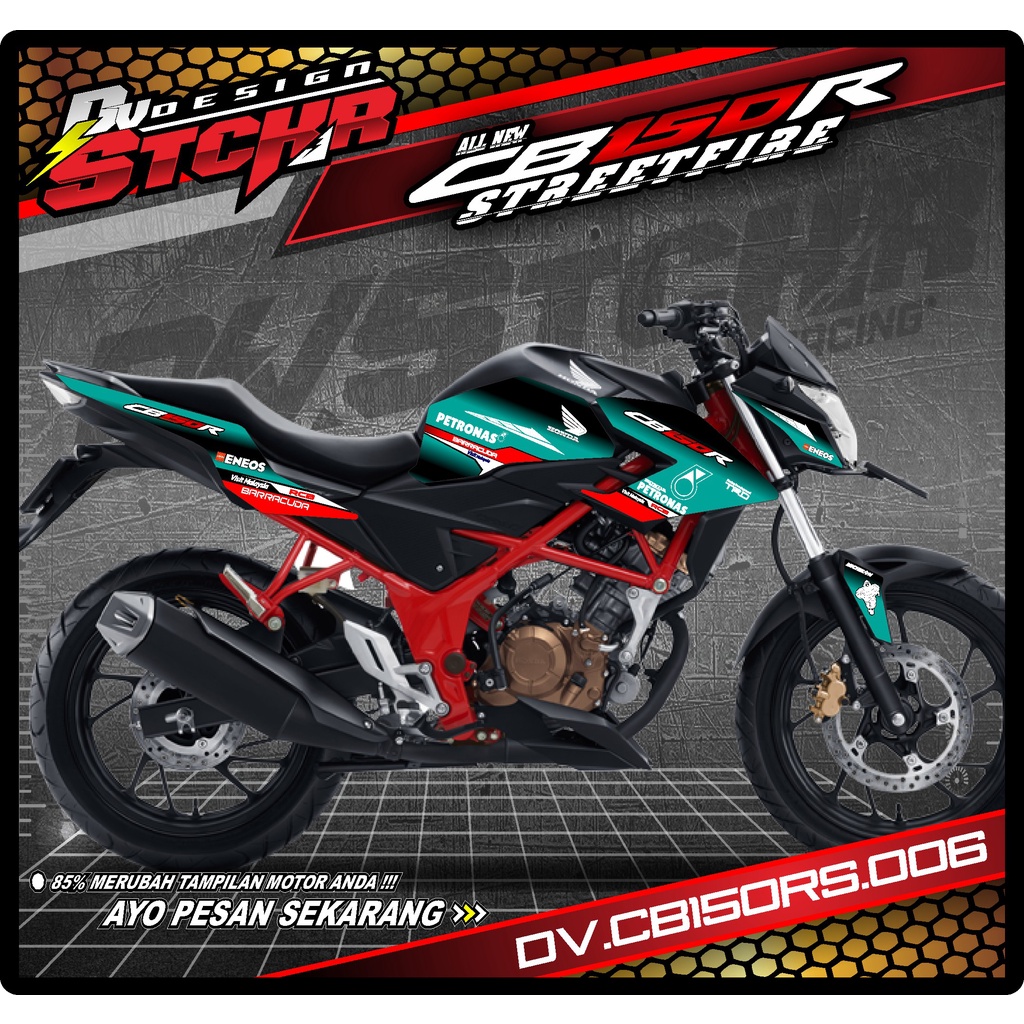 striping cb150r streetfire petronas-stiker cb150r 2016 2017 All New Streetfire DV-06