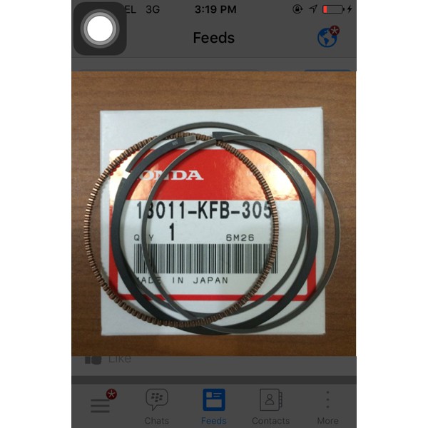 Ring Piston Honda CRF 230 F ukuran standar A3164