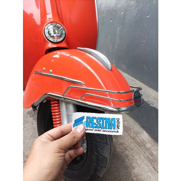 list lis tepong spakbor vespa vespa super sprint vbb vnb tahun tua stainles BAGUS