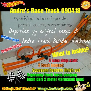 hot wheels race track 2 lane