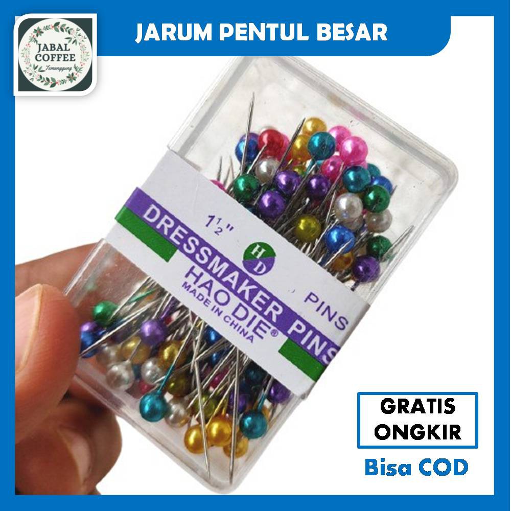 Jarum Pentul Anti Karat 50 Pc / Jarum pentul Besar / Jarum Pentul Hijab / Jarum Pentul PelangiJ68