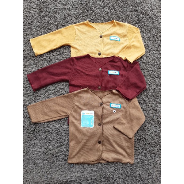 Baju Bayi Polos Lengan Panjang S,M dan L(JUMBO)6pcs SNI-Polos Turkis M 6pc