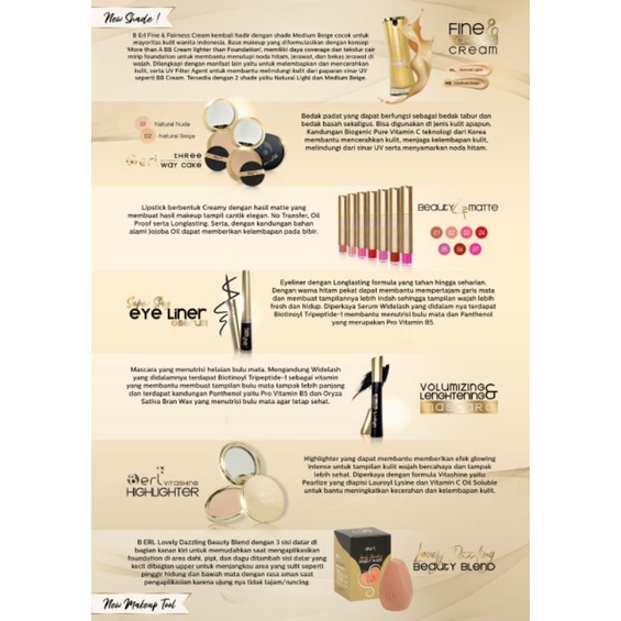 B ERL COSMETICS/SKINCARE B ERL/COSMETICS/BERLANJA