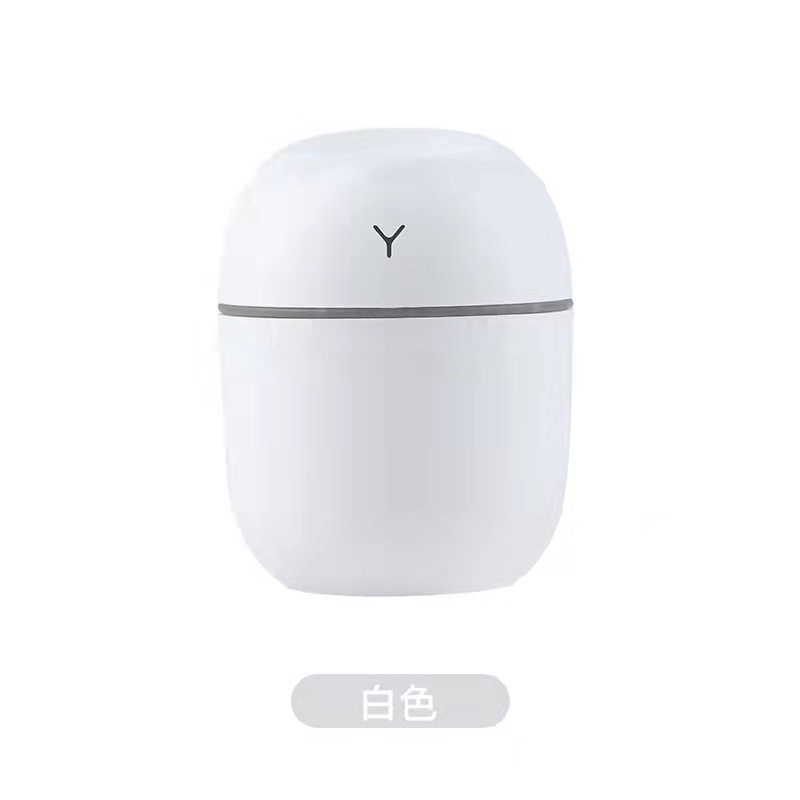 Diffuser Humidifier 220 ML- 420 ML  W/7 colour LED light -Oil Aromatherapy - Pengharum Ruangan-220 ML PUTIH