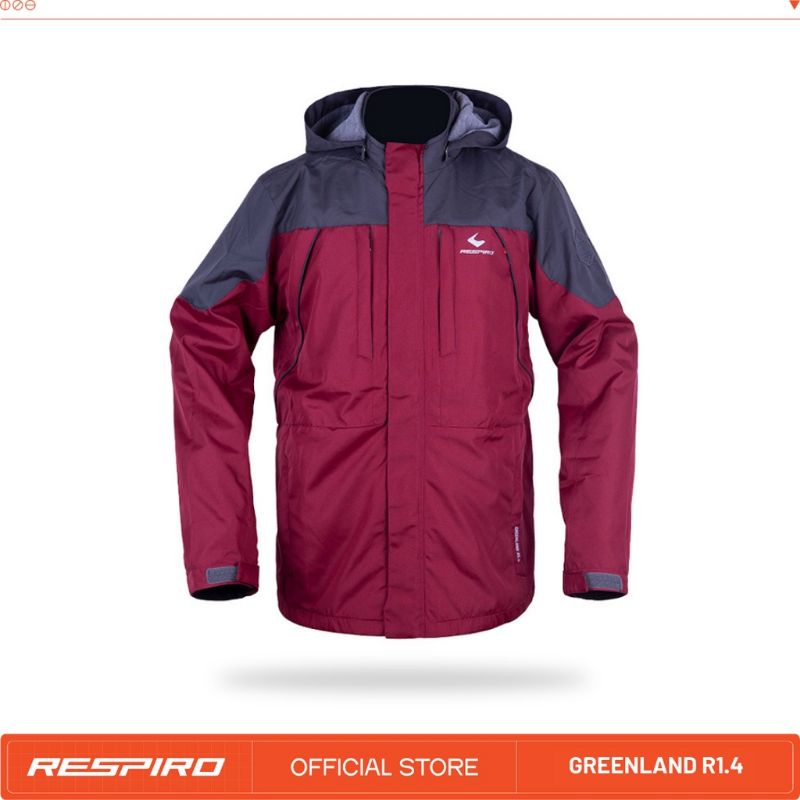 Jaket Hoodie Respiro GREENLAND R1 Anti Angin | Jaket Hoodie Pria | Jaket Hoodie Wanita