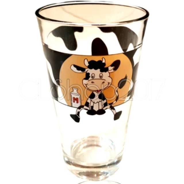 COW DRINKING GLASS 13 x R 7,5 cm