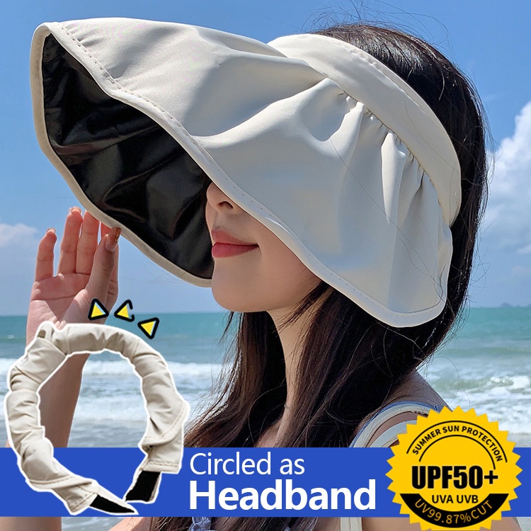 Topi Pantai Pelindung Matahari Uv Tahan Air Untuk Wanita