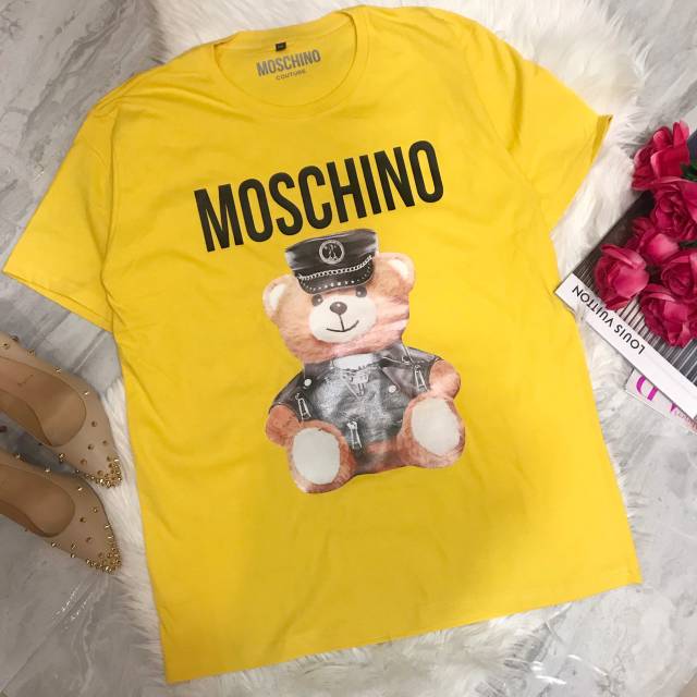 Kaos MOSCHINO / BRANDED TEE / TSHIRT / TUMBLR TEE / BAJU BRANDED / MOSCHINO IMPORT / KAOS IMPORT
