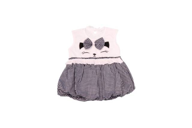 Dress Balon Bayi Kitty/Gaun Bayi/Terusan Bayi/Baju Pesta Anak Perempuan