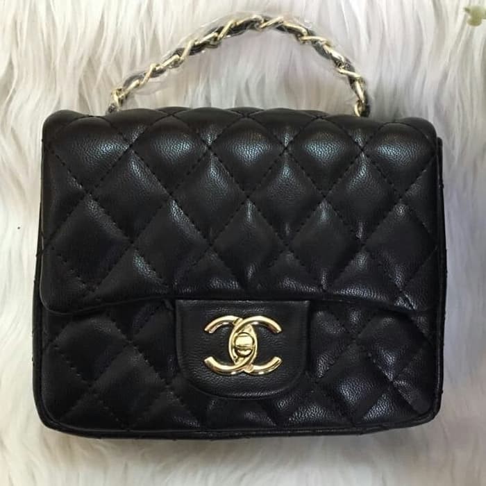 Tas Selempang Sling shoulder bag Wanita Chanel mini Semi premium