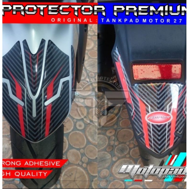 STIKER STICKER RESIN TIMBUL SPAKBOR DEPAN DAN BELAKANG YAMAHA NEW AEROX 155 2020 PREMIUM