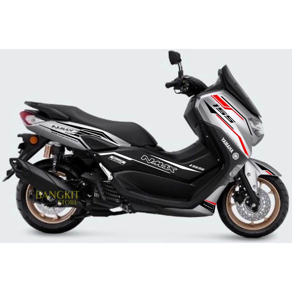 CUTTING STICKER cuting stiker all new NMAX 2021 2022 kode 09 motor silver