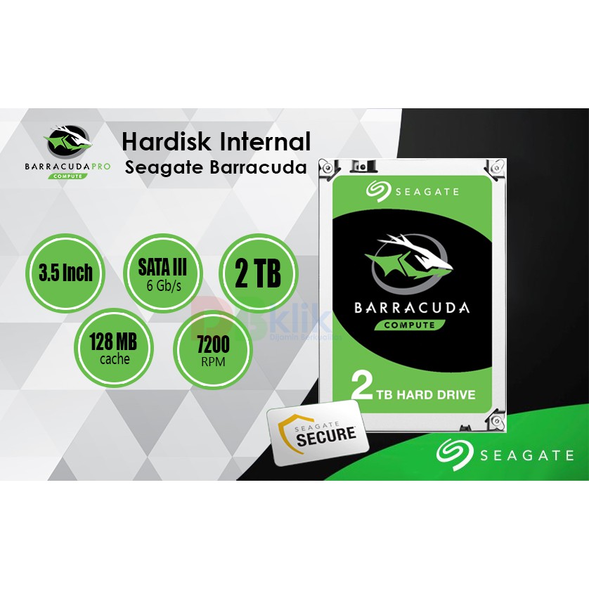 Harddisk Internal PC Seagate Barracuda 3,5 inch 2TB