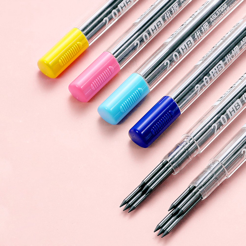 【SALE】2.0mm Candy Color Mechanical Pencil Drawing Writing 2B Propelling Pencils for Kids Girls Gift School Supplies Korean Stationery