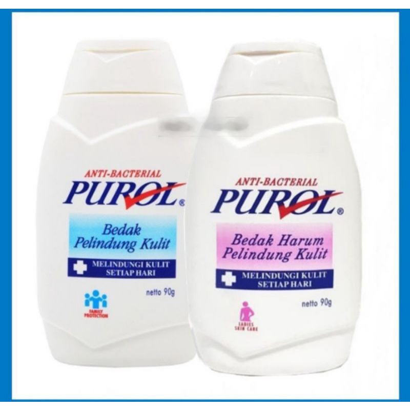 Bedak Purol Anti Bacterial Bedak Harum Pelindung Kulit 90 Gr
