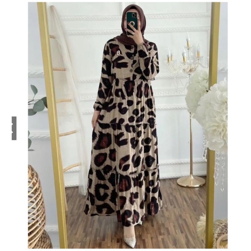 Gamis Jumbo / Dress Muslim wanita / Maxy dress muslim / Gamis Wanita busui friendly-2