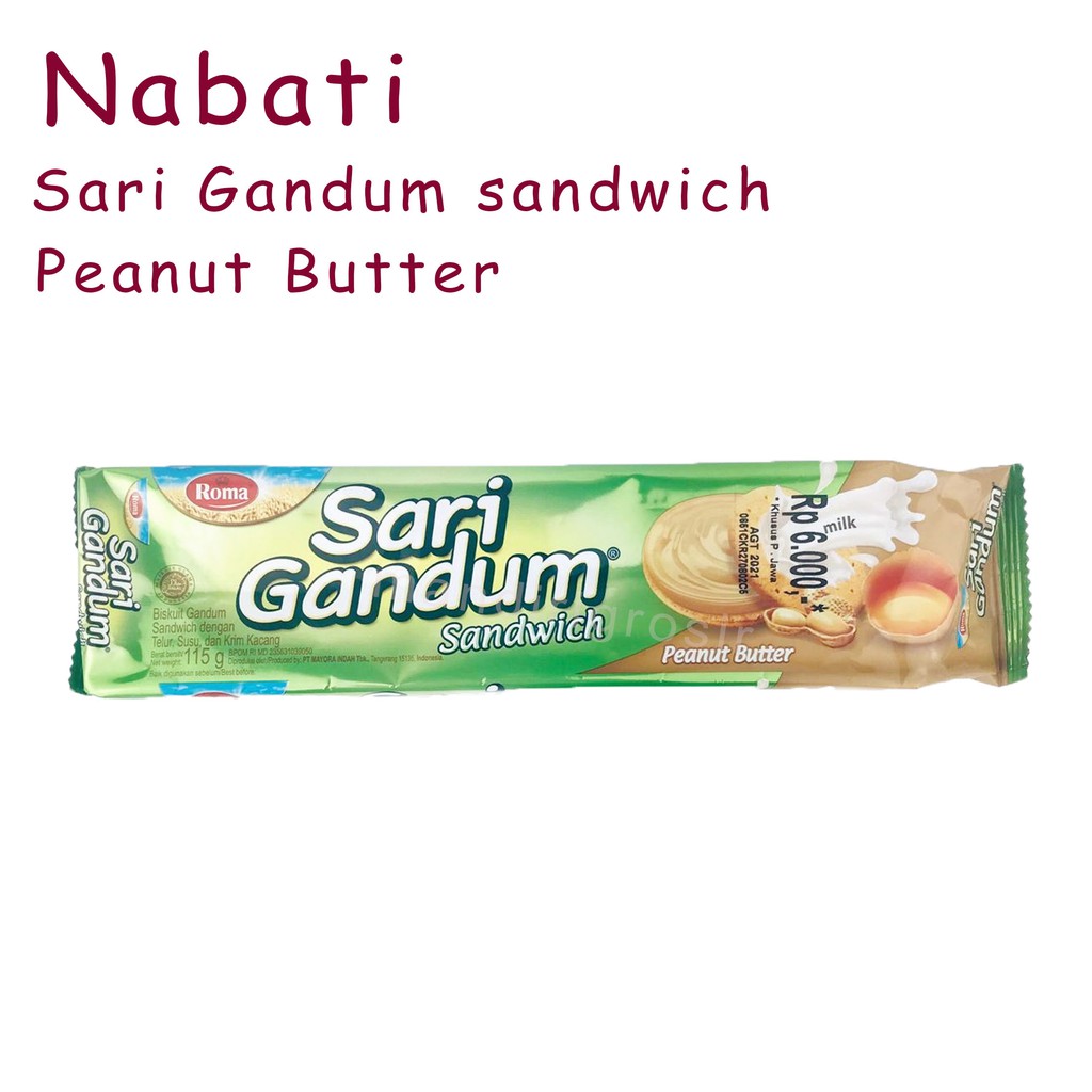 ROMA SARI GANDUM SANDWICH PEANUT BUTTER 108g