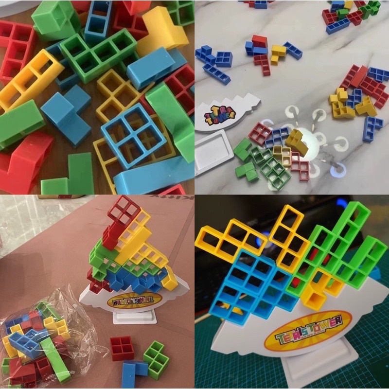 Tetris Blocks Stacking Balance Board Game Educational Toy mainan keseimbangan