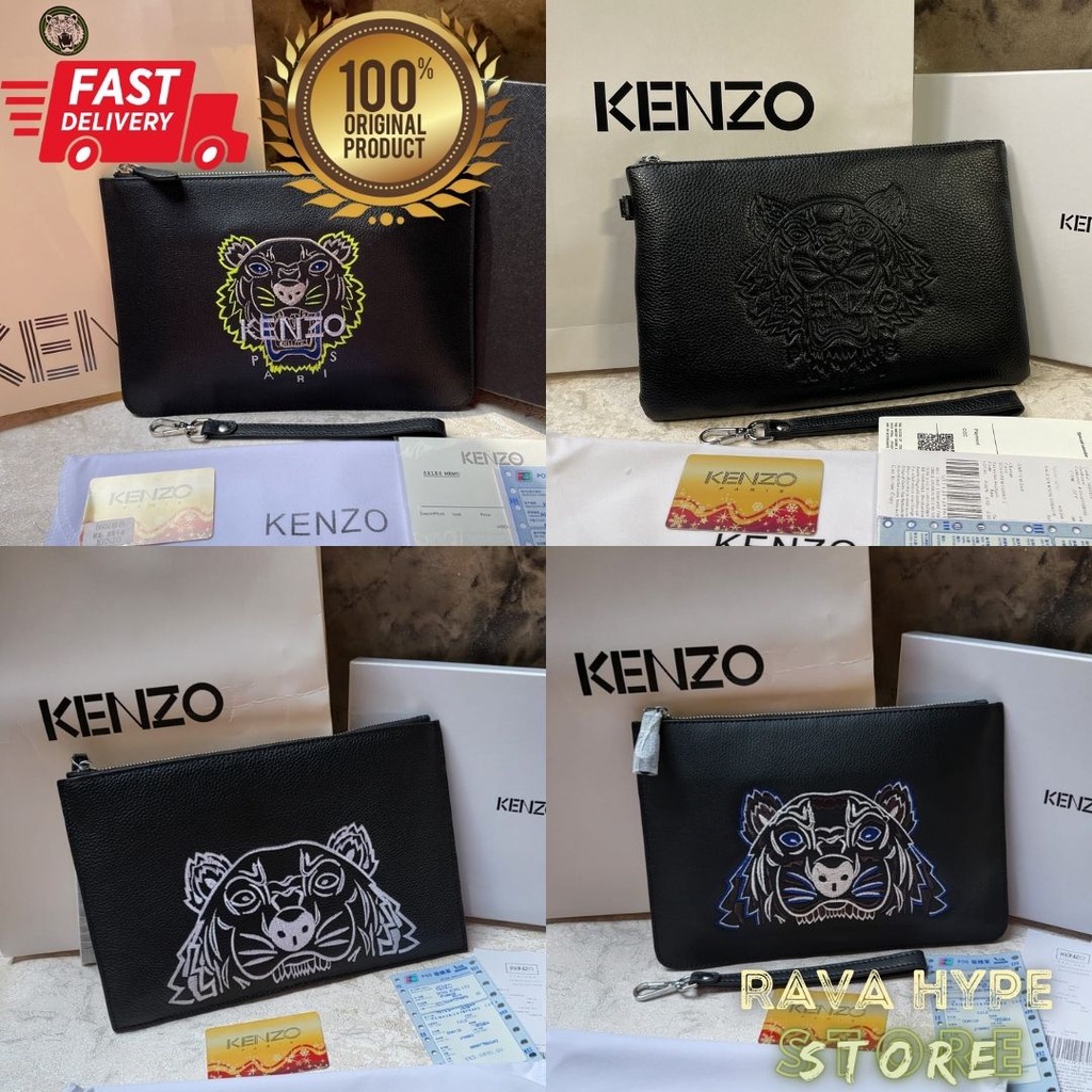 Clutch KENZ0 ORIGINAL / Tas Tangan Kulit Handbag Leather