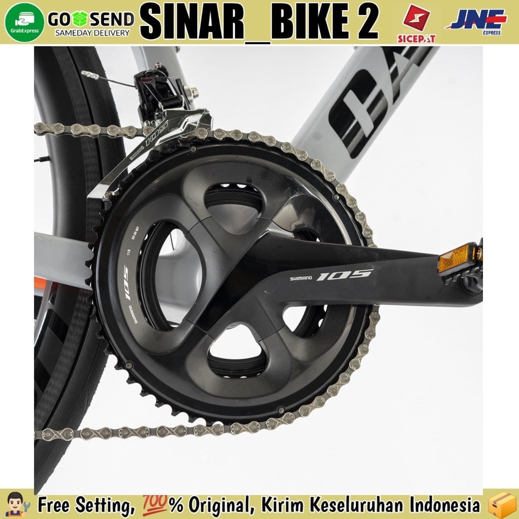 Sepeda Balap ELEMENT CAMP AZZURA Roadbike 700C Carbon 2x11 Speed