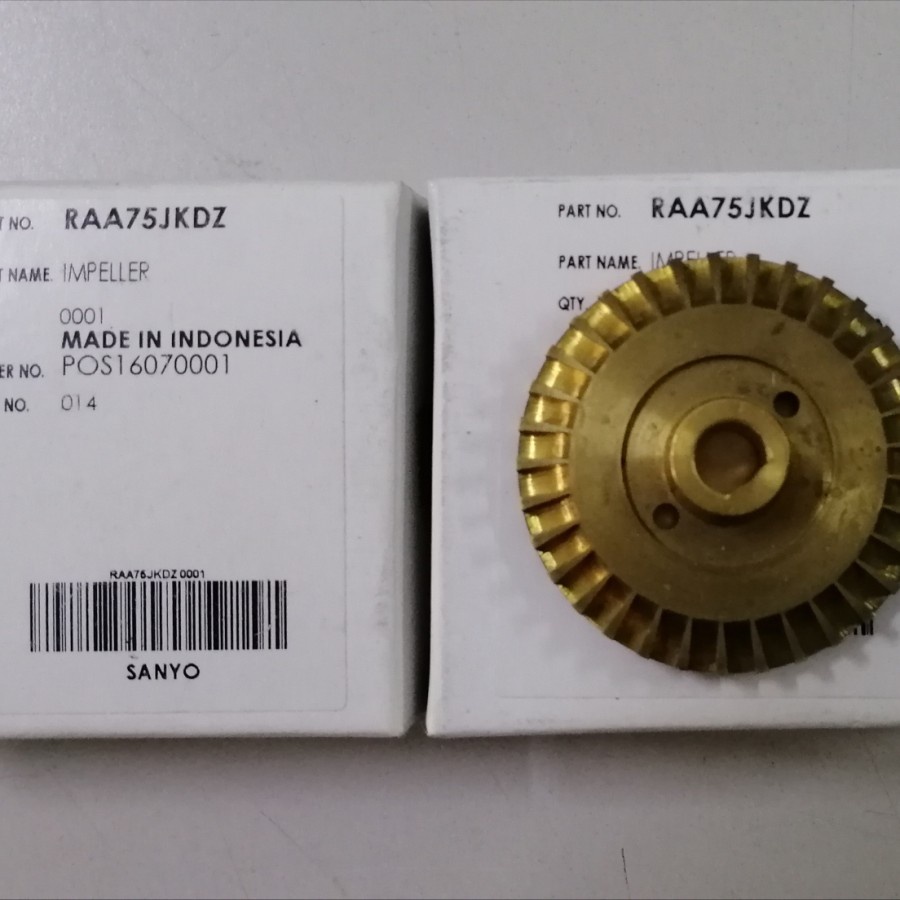 Impeller Pompa Air Sanyo Tipe PH-75A / PWH-75