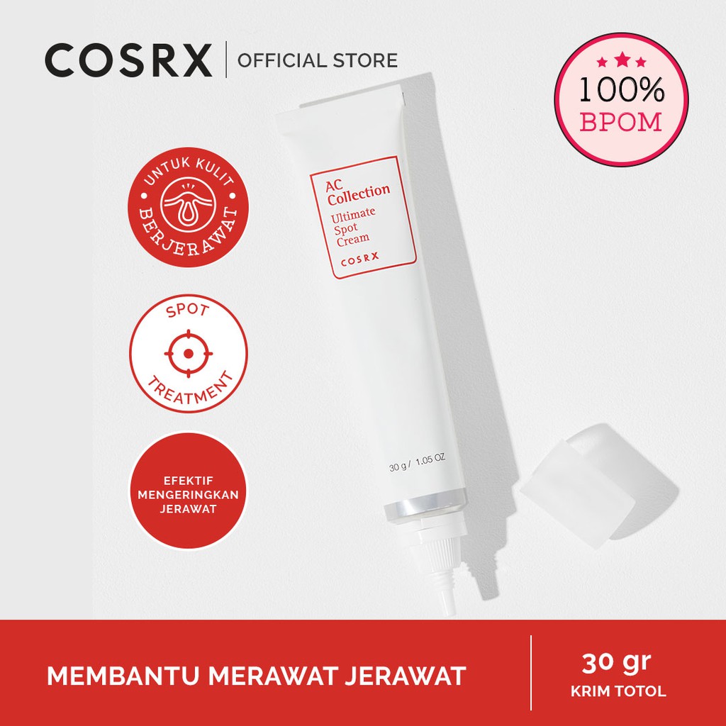 Jual COSRX AC Collection Ultimate Spot Cream Obat Jerawat 30 Gr