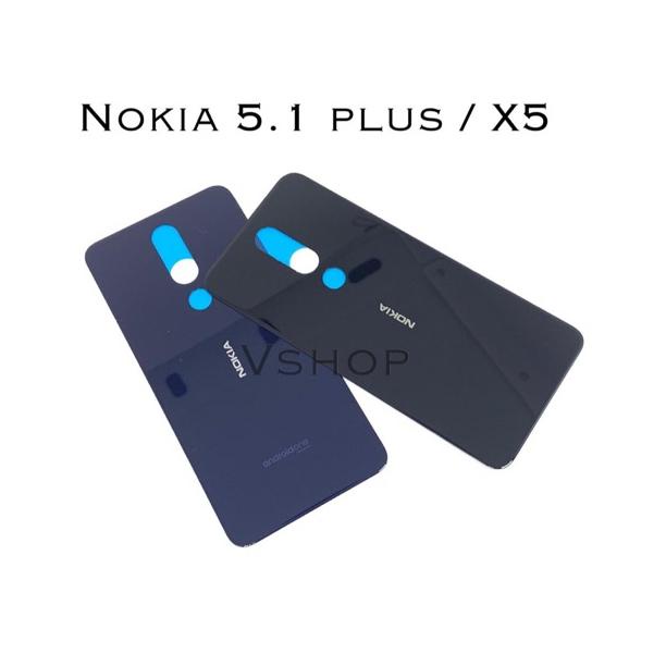 SP7 Backdoor Back Casing Tutupan Baterai Nokia 5.1 Plus - Nokia X5 TA1105✺ (Terbaru)Model terkini ➽