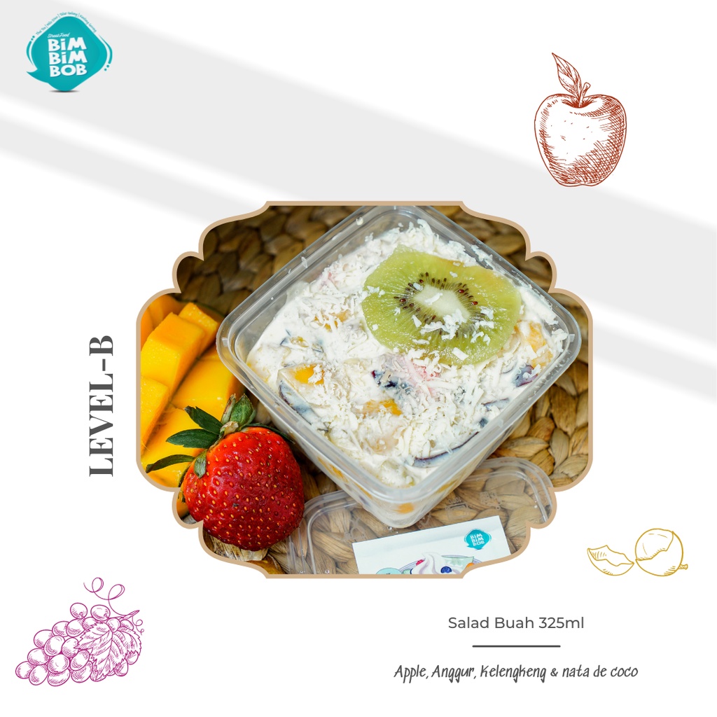 

Salad Buah Segar (Yogurt & Cream Cheese - No Mayo)