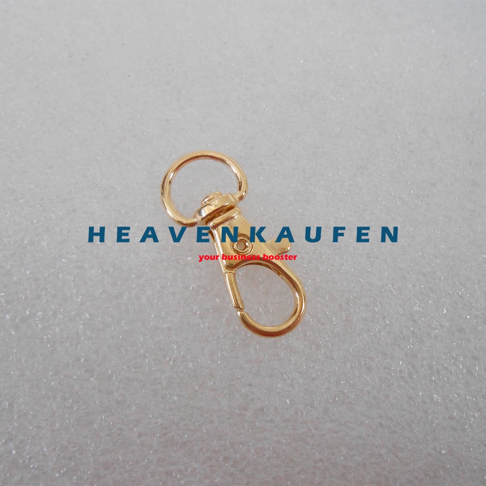 Kait Pengait Kecil 1 cm Warna Gold Muda Emas Muda Untuk Kaitan Gantungan Kunci Lanyard Craft Strap Masker Dll Type E