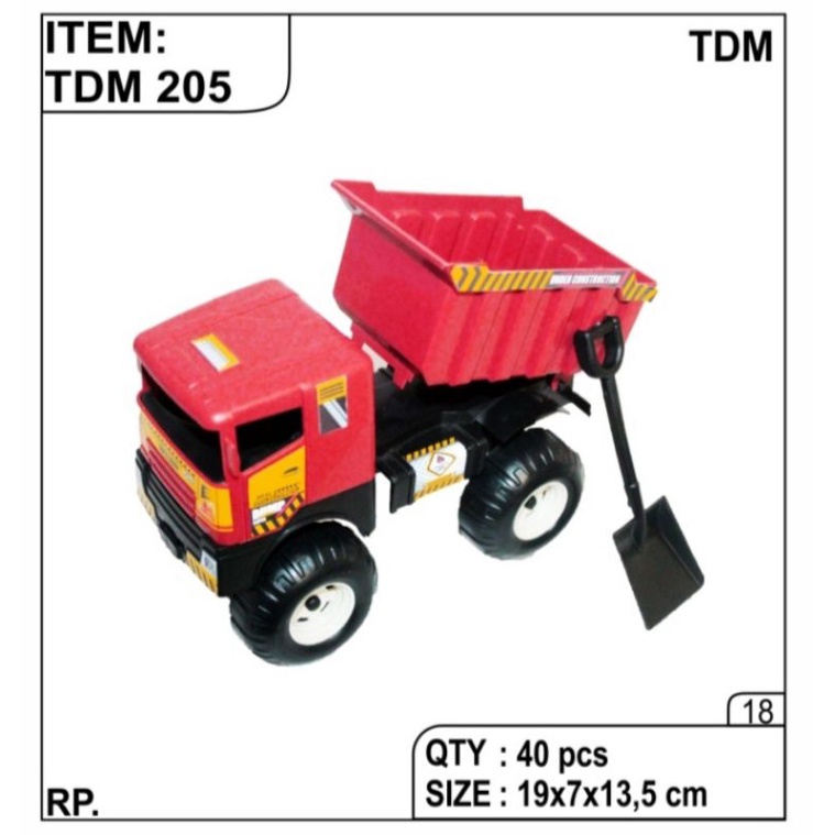 TDM 205 - MURAH ! Mainan Mini Truk Dump Jomplang TDM205