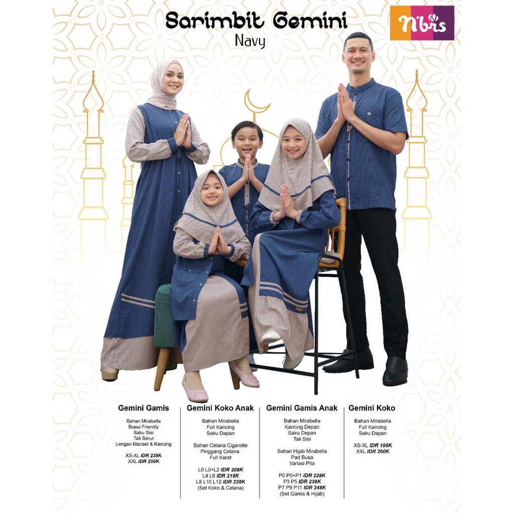 SARIMBIT NIBRAS GEMINI NAVY
