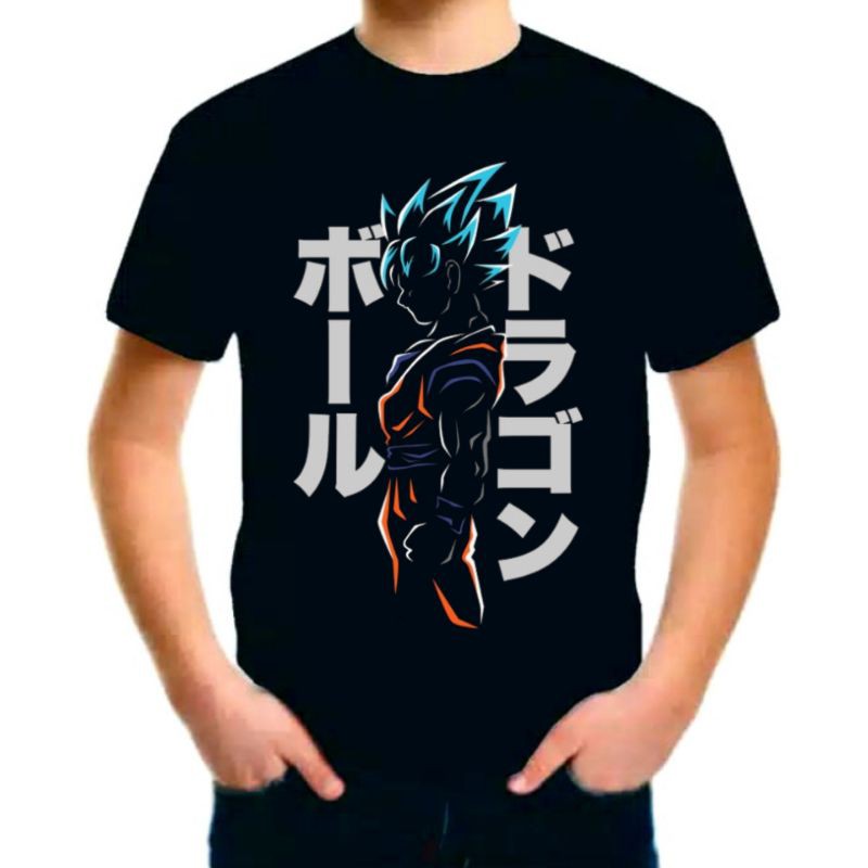 Kaos anak anime jepang kaos karakter Cotton Combad - Black Series