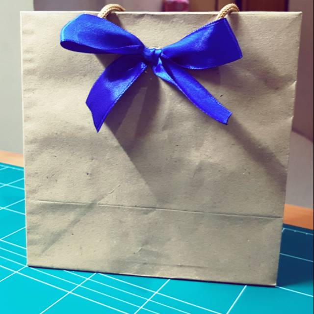 

Paperbag kraft mini dgn Pita, ready stok