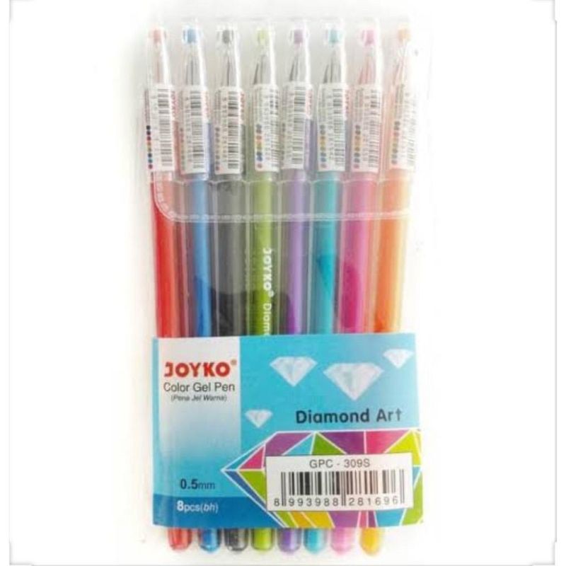 Gel Pen GPC-309S Diamond Art Joyko (8 warna)