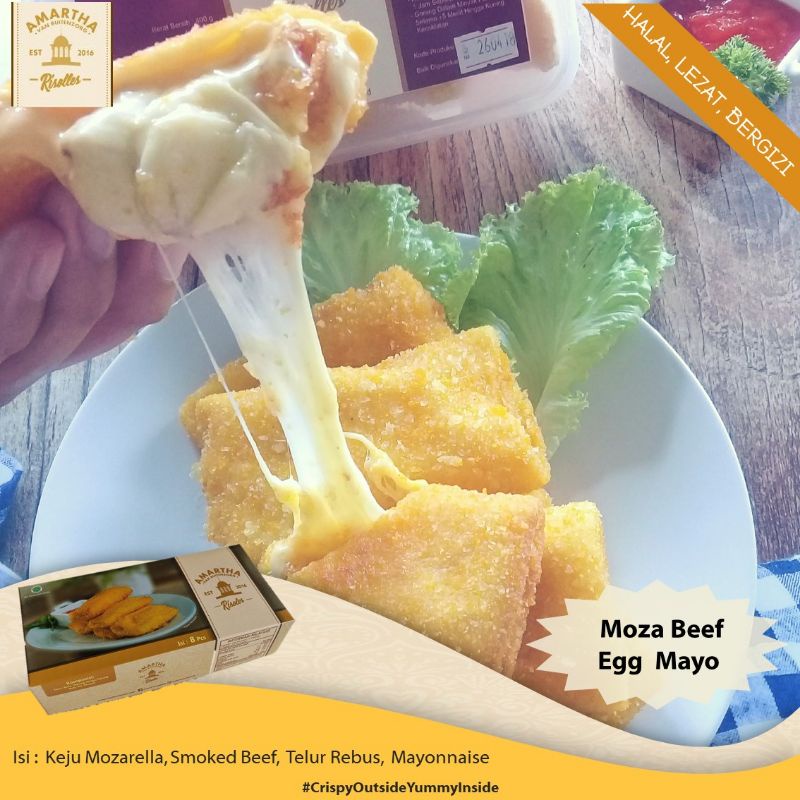 

Amartha Risoles Mozarella Beef Mayo 8 pcs
