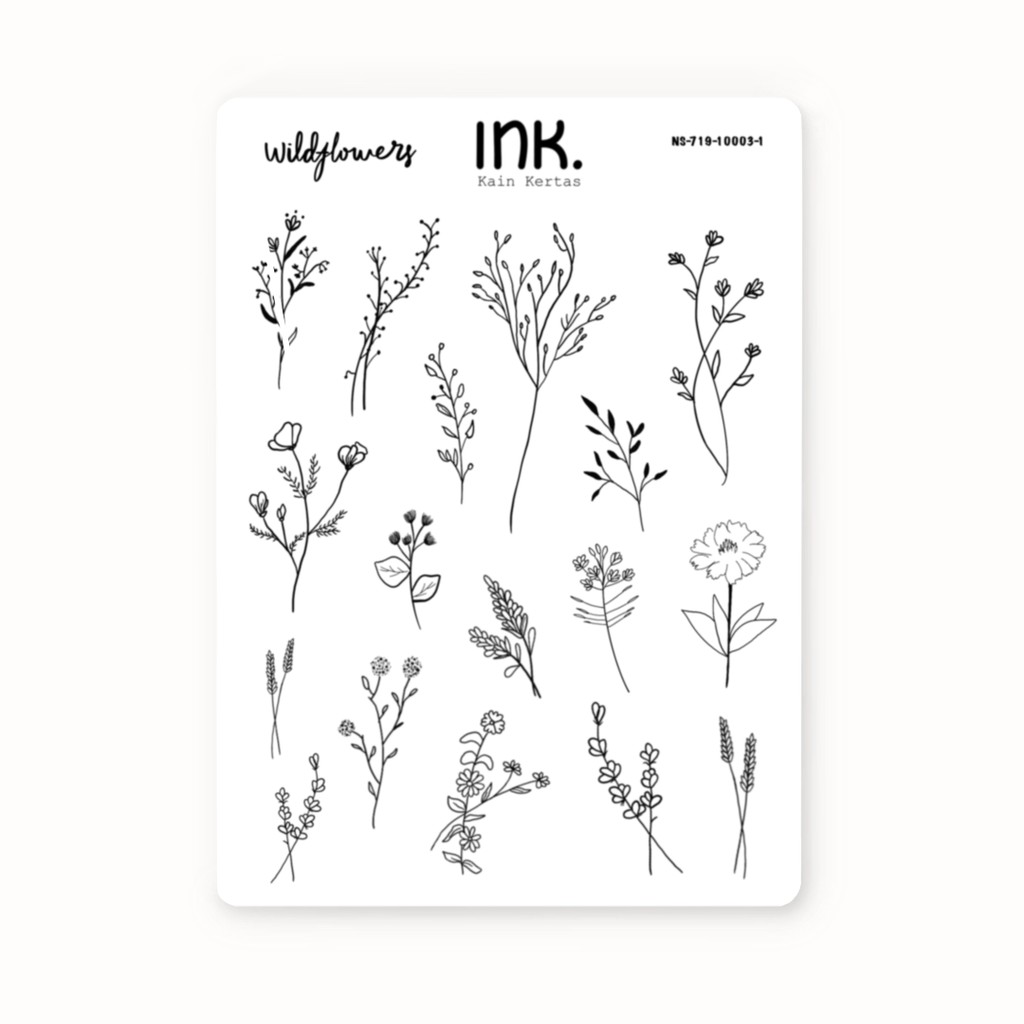 

Wildflowers Sticker - Journal & Decor Stiker (NS-719-10003-1)