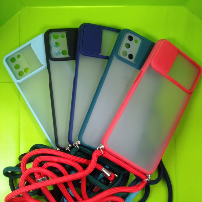 case Dove Oppo A92/A52 dilengkapi tali dan tutup kamera belakang