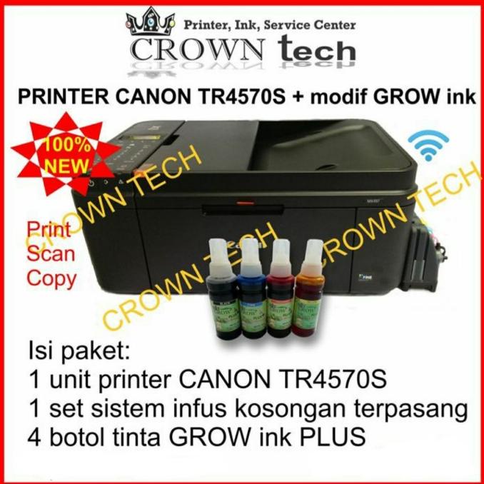 

Buruan serbu] Canon TR4570S + Modifikasi kosongan + tinta GROW INK PLUS botolan