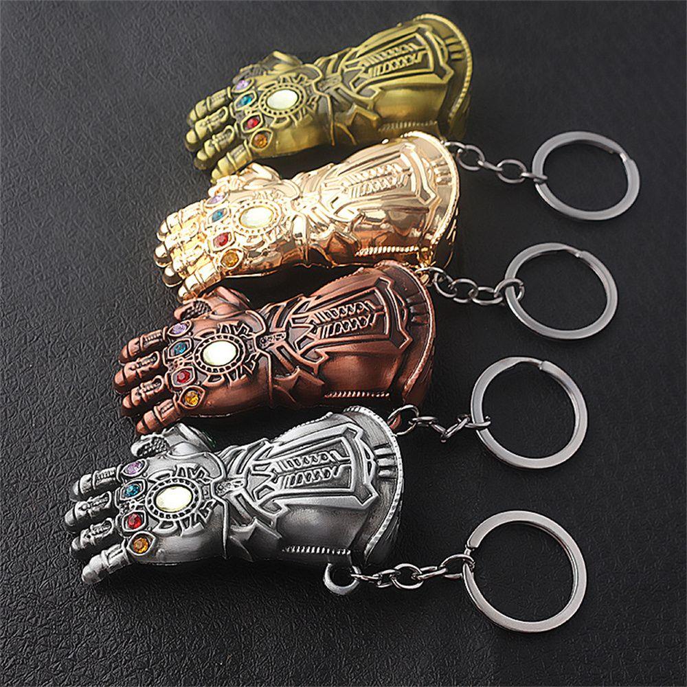 Lanfy Thanos Gantungan Kunci Mainan Anak Kreatif The Avengers Mobil Liontin Liontin Hadiah Cosplay Keyring