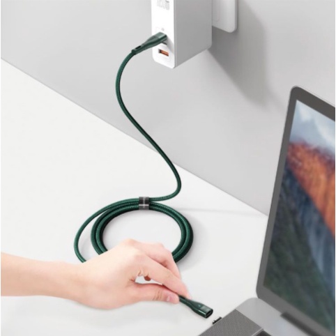 Baseus Kabel Charger Magnetic USB Type C 100W 1.5 Meter - CATXC-Q06 - Green