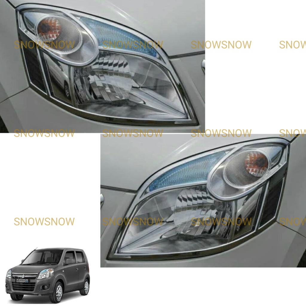 Garnish Lampu Depan Suzuki Wagon R Karimun Chrome