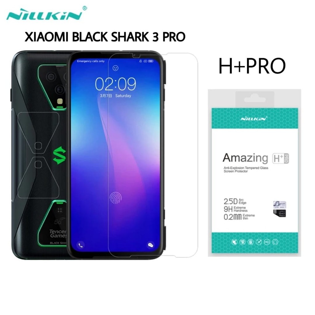 TEMPERED GLASS NILLKIN H+PRO XIAOMI BLACK SHARK 3 PRO - black shark 3