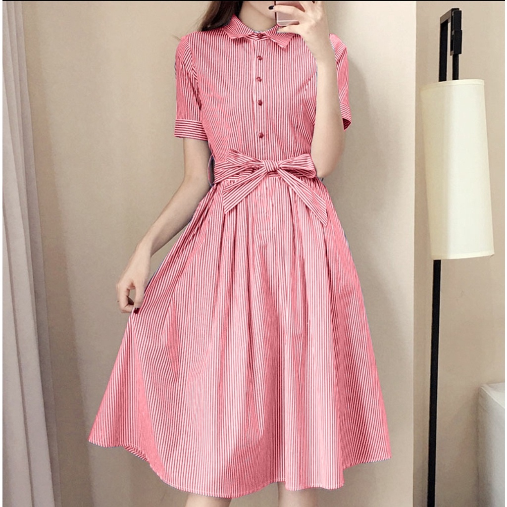 FWG - DRESS SHELIE / DRESS WANITA PESTA / DRESS SALUR / DRESS / DRES KOREA STYLE / BAJU WANITA